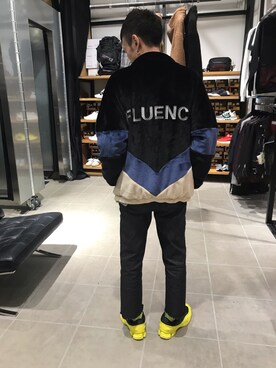 「DANKE SCHON（ダンケシェーン）のアイテム（ブルゾン）」を使った、Junya Kasugaさん（メンズ・170cm）の冬コーディネート