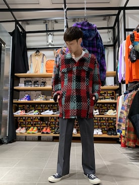 「DANKE SCHON（ダンケシェーン）のアイテム」を使った、Junya Kasugaさん（メンズ・170cm）の秋コーディネート