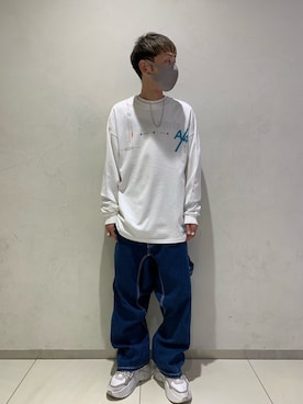 「L.H.P Private Brand（エルエイチピープライベートブランド）のアイテム（トップス）」を使った、Junya Kasugaさん（メンズ・170cm）の秋コーディネート