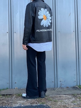 「SAINT LAURENT PARIS（サンローランパリ）のアイテム（アクセサリー）」を使った、ぶー。さん（メンズ・178cm）の冬コーディネート