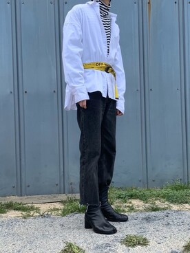 「NINE（ナイン）のアイテム」を使った、ぶー。さん（メンズ・178cm）の春コーディネート