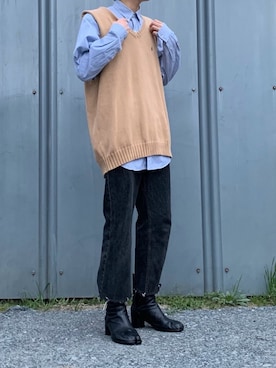 「Levi's（リーバイス）のアイテム（パンツ）」を使った、ぶー。さん（メンズ・178cm）の春コーディネート