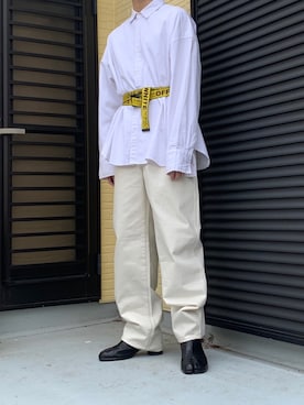 「NINE（ナイン）のアイテム」を使った、ぶー。さん（メンズ・178cm）の春コーディネート