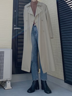 「UNIQLO（ユニクロ）のタートルネックT（長袖）（Tシャツ/カットソー）」を使った、ぶー。さん（メンズ・178cm）の春コーディネート