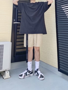 「Champion（チャンピオン）のアイテム（トップス）」を使った、ぶー。さん（メンズ・178cm）の春コーディネート