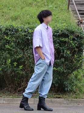 「WaiKei（ワイケイ）のアイテム（シャツ/ブラウス）」を使った、ぶー。さん（メンズ・178cm）の秋コーディネート