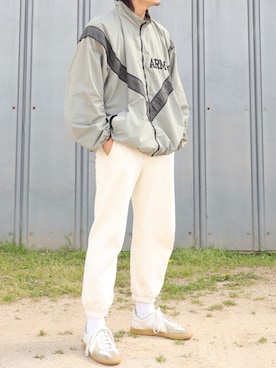 「ジャーマントレーナー」｜ぶー。さん（メンズ・178cm）の春コーディネート