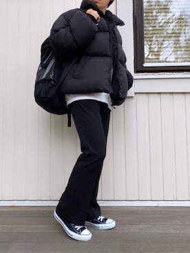 「Adoon plain（アドーンプレーン）のアイテム（パンツ）」を使った、Kemiさん（メンズ・162cm・20代）の春コーディネート