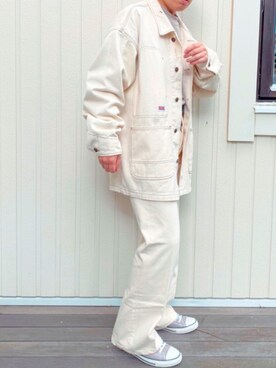 「MASONPRINCE（メイソンプリンス）のアイテム（その他パンツ）」を使った、Kemiさん（メンズ・162cm）の秋コーディネート