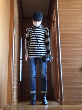 ニャン@whitemaskさん（レディース・160cm）の冬コーディネート