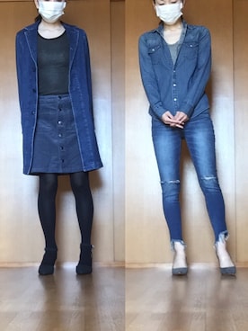 ニャン@whitemaskさん（レディース・160cm）の春コーディネート