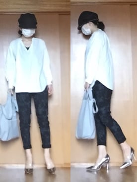 ニャン@whitemaskさん（レディース・160cm）の春コーディネート