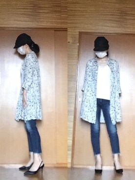 「レースタンク」｜ニャン@whitemaskさん（レディース・160cm）の夏コーディネート