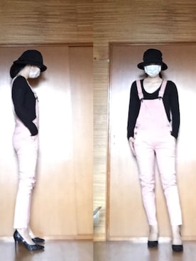 「リボンハット」｜ニャン@whitemaskさん（レディース・160cm）の夏コーディネート