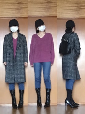 「WC（ダブル シー）のアイテム（バックパック/リュック）」を使った、ニャン@whitemaskさん（レディース・160cm）の秋コーディネート