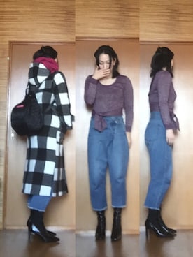 ニャン@whitemaskさん（レディース・160cm）の冬コーディネート