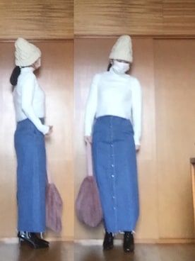 ニャン@whitemaskさん（レディース・160cm）の冬コーディネート