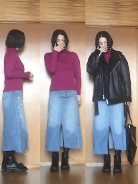 ニャン@whitemaskさん（レディース・160cm）の冬コーディネート