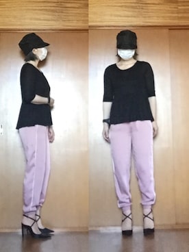 「ぺプラムトップス」｜「アイテム（腕時計）」を使った、ニャン@whitemaskさん（レディース・160cm）の夏コーディネート