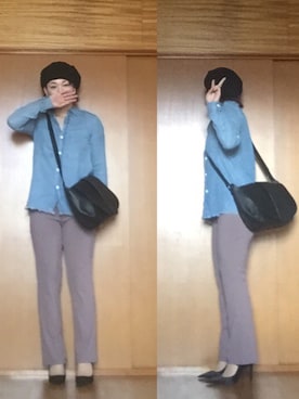 「antiqua」｜「アイテム（ハンチング/ベレー帽）」を使った、ニャン@whitemaskさん（レディース・160cm）の秋コーディネート