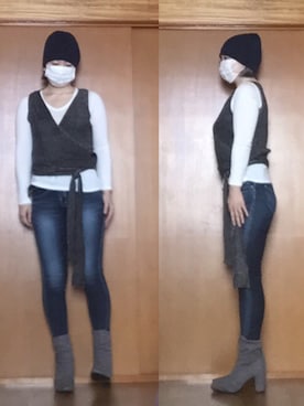 ニャン@whitemaskさん(レディース・160cm)の冬コーディネート