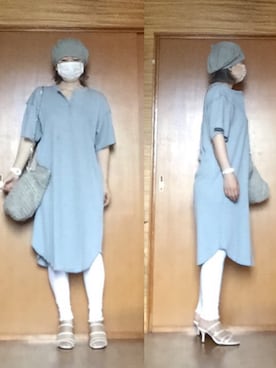 「Ray Cassin」｜「アイテム（ハンチング/ベレー帽）」を使った、ニャン@whitemaskさん（レディース・160cm）の夏コーディネート