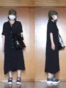 「antiqua」｜「アイテム（シャツワンピース）」を使った、ニャン@whitemaskさん（レディース・160cm）の夏コーディネート