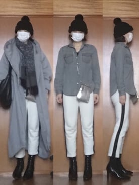 「ZARA KIDS」｜「アイテム（その他アウター）」を使った、ニャン@whitemaskさん（レディース・160cm）の冬コーディネート