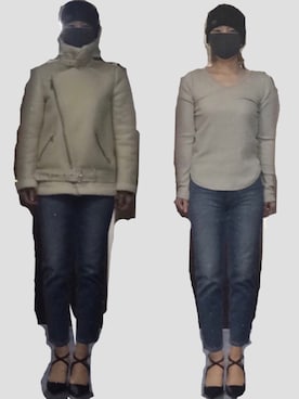 「ZARA KIDS」｜「アイテム（ライダースジャケット）」を使った、ニャン@whitemaskさん（レディース・160cm）の秋コーディネート
