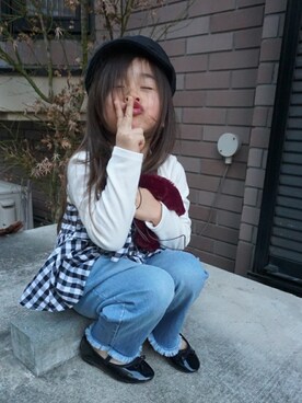  Rey さん（キッズ・100cm）の冬コーディネート