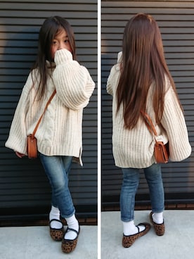  Rey さん（キッズ・110cm）の冬コーディネート