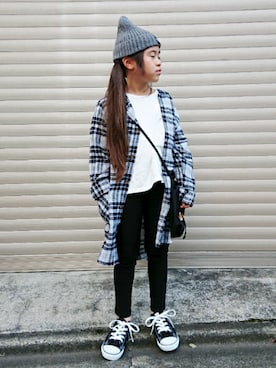  Rey さん（キッズ・121cm）の秋コーディネート