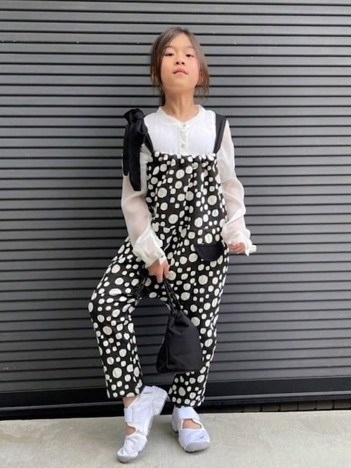 アンティカ サルエルパンツサロペット 柄サルエルサロペットパンツ（サロペット/オーバーオール