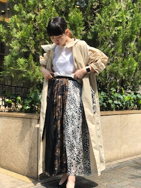 「MAISON EUREKA（メゾンエウレカ）のアイテム」を使った、yunaさん（レディース・154cm）の春コーディネート