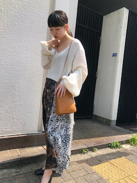 「MARROW（マロウ）のアイテム」を使った、yunaさん（レディース・154cm）の春コーディネート