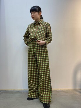 「TOGA PULLA（トーガ　プルラ）のアイテム（その他パンツ）」を使った、yunaさん（レディース・154cm）の春コーディネート