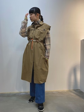 「RITO（リト）のアイテム（ジャケット/アウター）」を使った、yunaさん（レディース・154cm）の春コーディネート