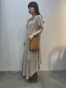 「MARROW（マロウ）のアイテム」を使った、yunaさん（レディース・154cm）の春コーディネート