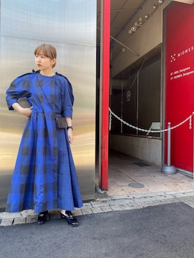 「TOGA PULLA（トーガ　プルラ）のアイテム（ワンピース/ドレス）」を使った、yunaさん（レディース・154cm）の夏コーディネート