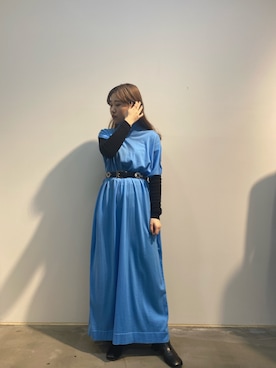 「TOGA PULLA（トーガ　プルラ）のアイテム（ワンピース/ドレス）」を使った、yunaさん（レディース・154cm）の秋コーディネート