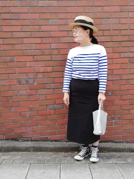 「LAURA DI MAGGIO（ローラディマッジオ）のアイテム」を使った、coko さん（レディース・154cm）の春コーディネート