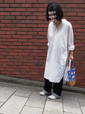 「LAURA DI MAGGIO（ローラディマッジオ）のアイテム」を使った、coko さん（レディース・154cm）の夏コーディネート