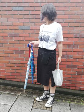 「LAURA DI MAGGIO（ローラディマッジオ）のアイテム」を使った、coko さん（レディース・155cm）の夏コーディネート