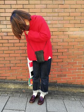 「ハンドメイドニット」｜coko さん（レディース・155cm）の秋コーディネート