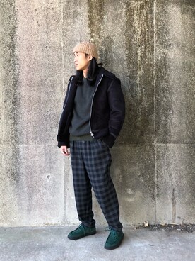 「CIAOPANIC（チャオパニック）のアイテム（その他アウター）」を使った、SEISHIROさん（メンズ・173cm）の冬コーディネート