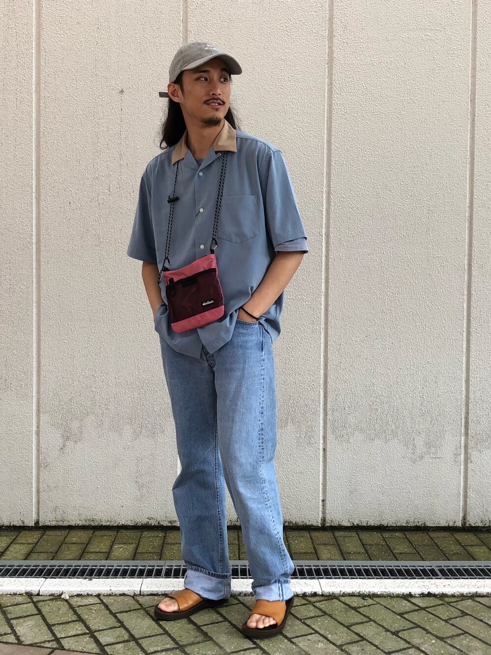 SEISHIROさんの「襟配色オープンカラー半袖シャツ/ボーリングシャツ（CIAOPANIC）」を使ったコーディネート