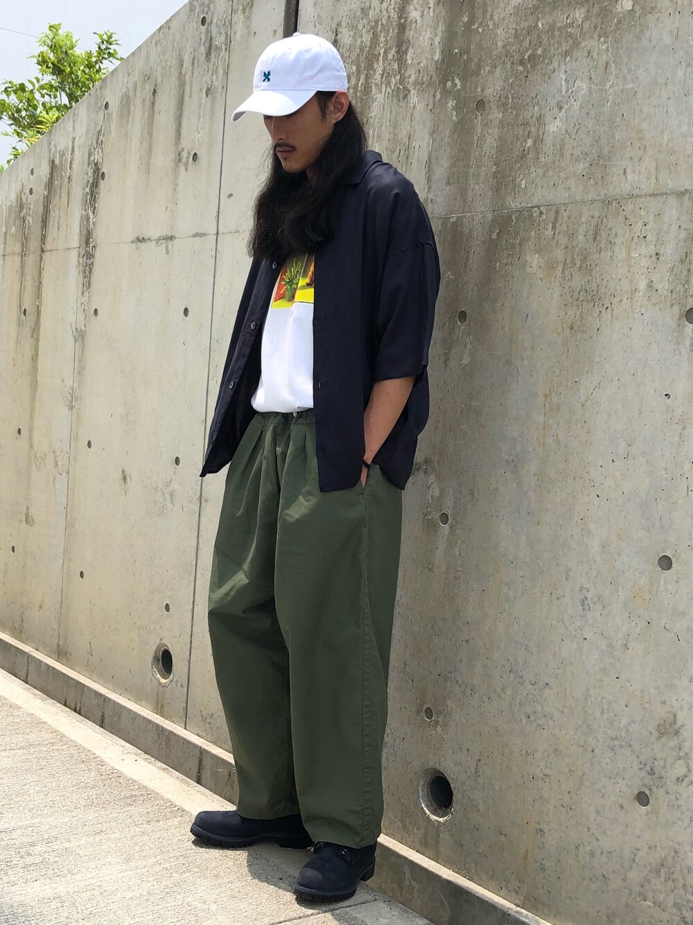 SEISHIROさんの「デニム半袖カバーオールシャツ（CIAOPANIC）」を使ったコーディネート