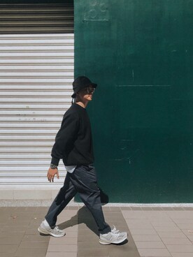「MANUAL ALPHABET（マニュアル アルファベット）のアイテム（パンツ）」を使った、Alex🇹🇼さん（メンズ・175cm）の秋コーディネート