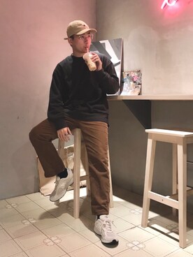 「plain-me（プレインミー）のアイテム（Tシャツ/カットソー）」を使った、Alex🇹🇼さん（メンズ・175cm）の秋コーディネート