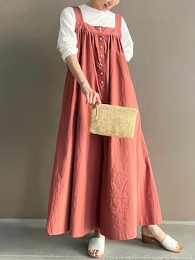 「BEARDSLEY」｜「アイテム（オールインワン・サロペット）」を使った、yuka5942さん（レディース・160cm）の春コーディネート